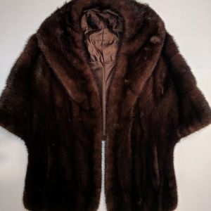 Vintage mink bolero wrap
